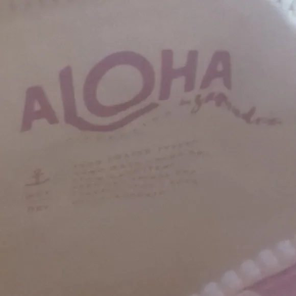 Aloha Reversible Floral Print Tote Bag with Black Straps - Picture 5 of 10